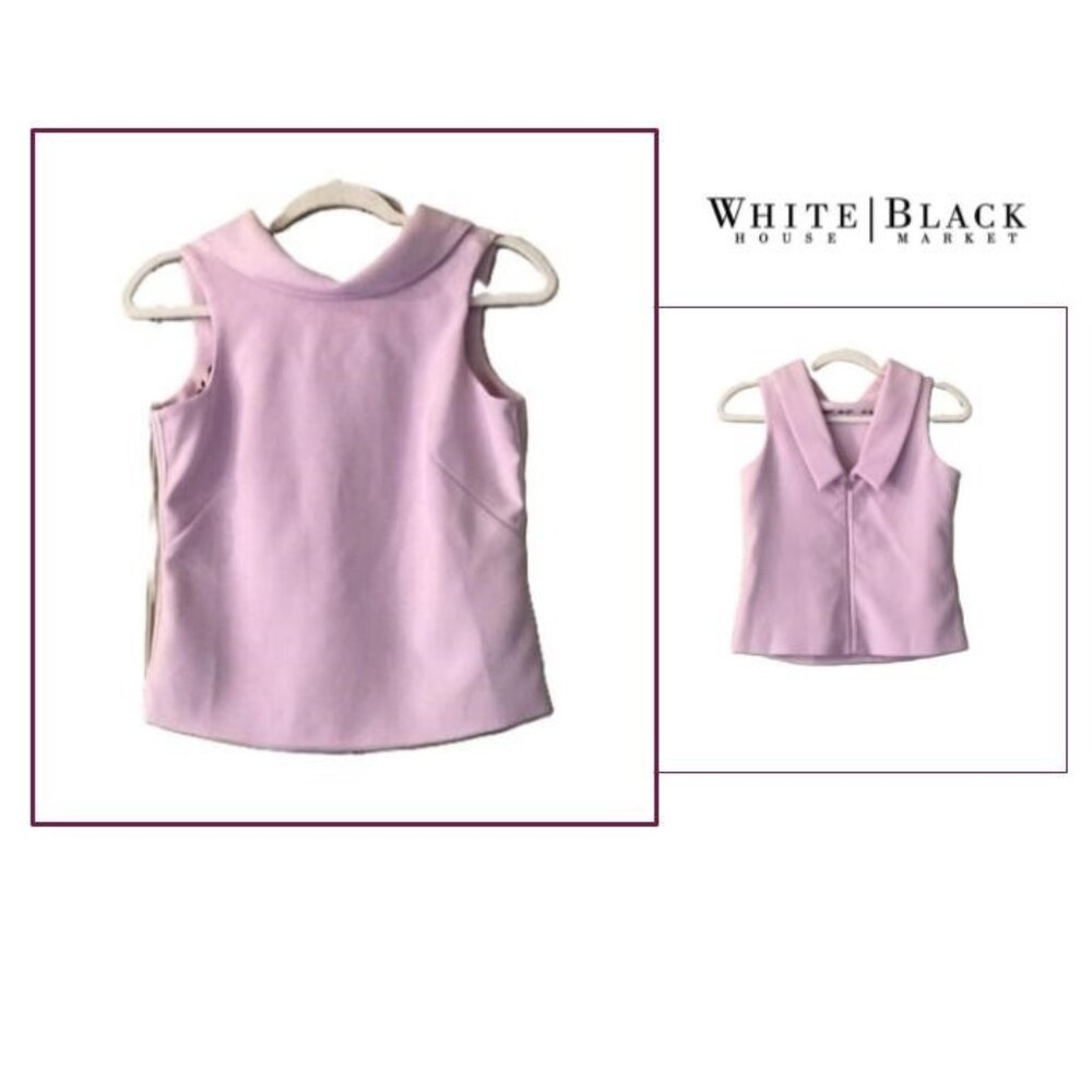 WHBM Elegant Sleeveless Top | Dusky Pinkish Lavender | Size 0